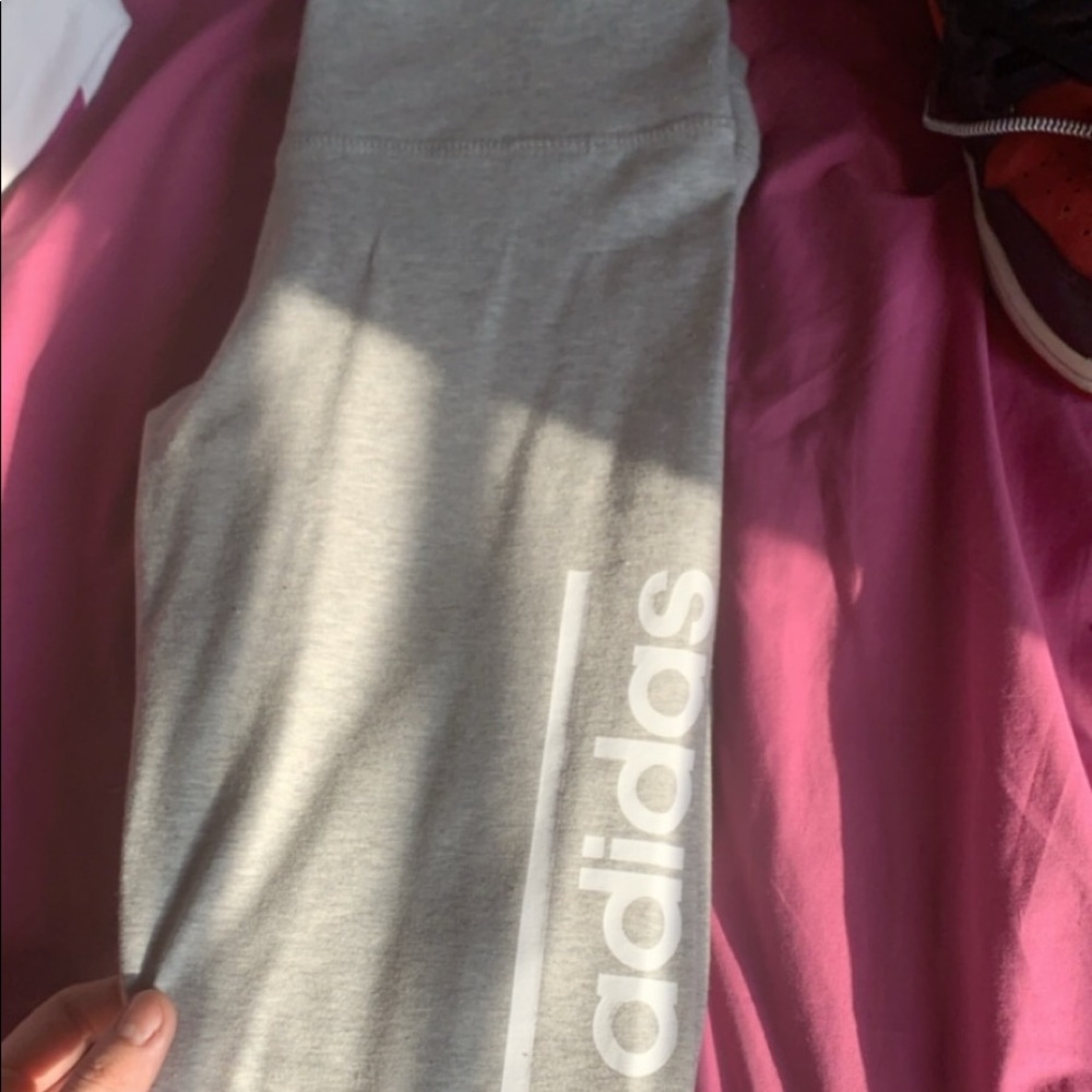 Grey adidas leggings